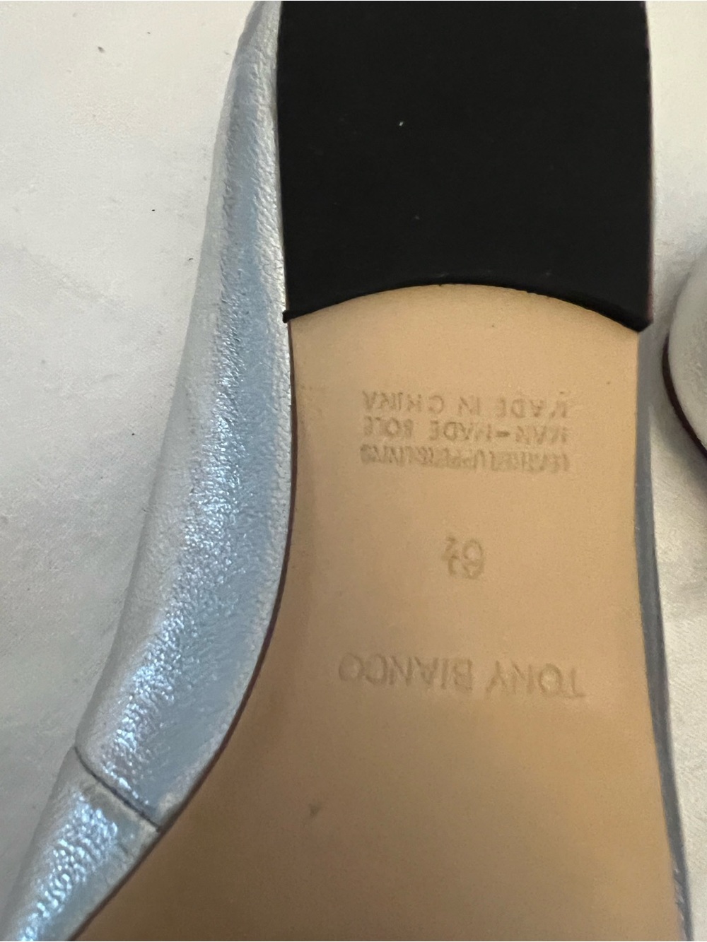 Tony Bianco Silver Pointed-Toe Flats - Picture 3 of 5
